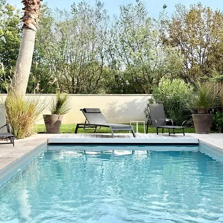 Plain Air Piscine Chauffée à Minute De L'eau Villa Gujan-Mestras