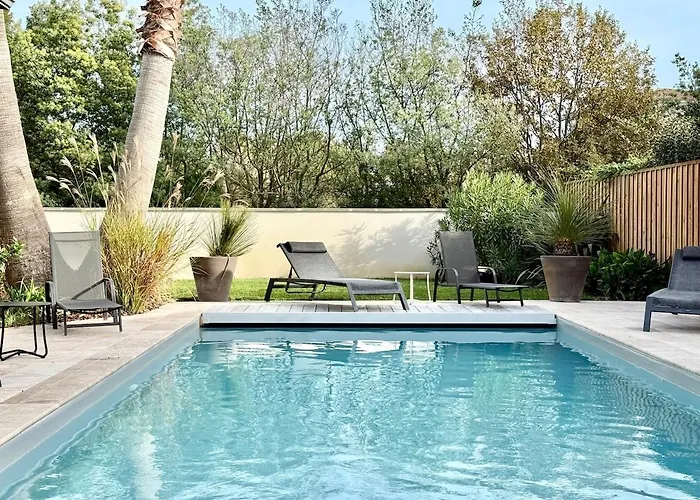 Plain Air Piscine Chauffee A Minute De L'eau Villa Gujan-Mestras